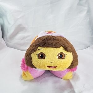 Pillow Pets Pee Wees Dora The Explorer & Map Plush Pillow 2011 12 x 14 Inches